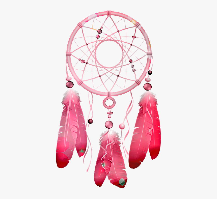Dream Catcher, Pink, Beads, Symbol, Pen, Protection - Dream Catcher Clipart Png, Transparent Png, Free Download