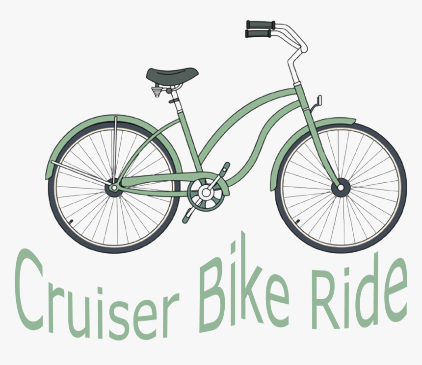 Cruiser Bike Ride - Old Bicycle White Background, HD Png Download, Free Download