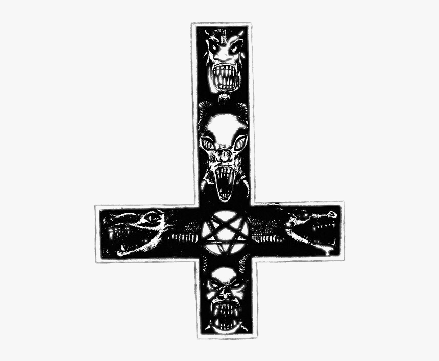 Transparent Satanic Png - Upside Down Cross Png, Png Download, Free Download