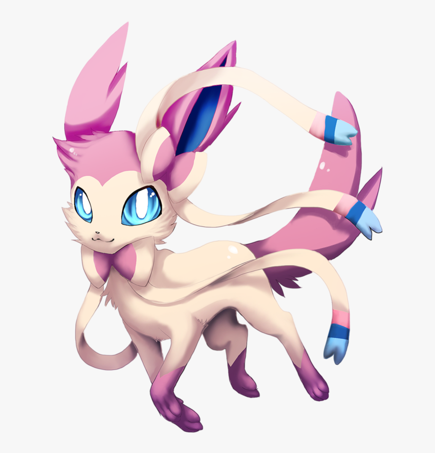 Fairy Type Pokémon Images Sylveon One Of The Fairy - Pokemon Eevee Fairy, HD Png Download, Free Download