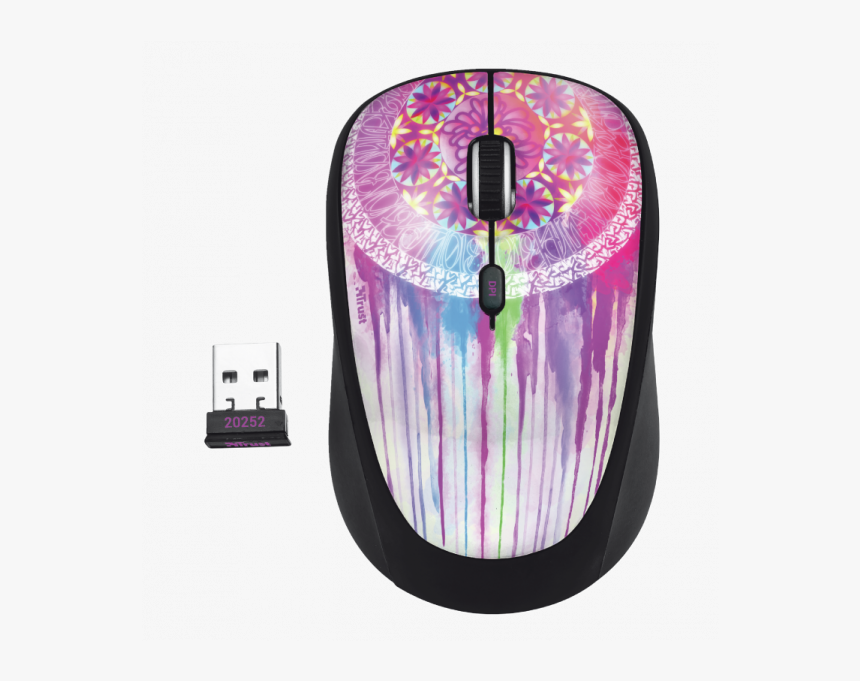 Trust Yvi Dream Catcher Wireless Mouse - Trust Yvi Wireless Mouse Red, HD Png Download, Free Download