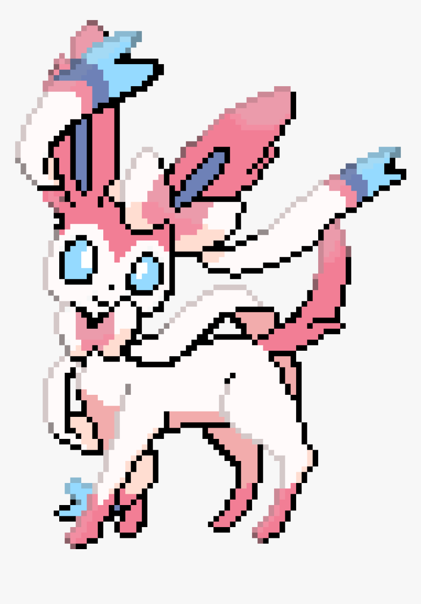 Sylveon Pixel Art HD Png Download Kindpng