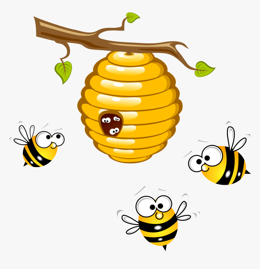 Honey Bumblebee Clip Art - Honey Bee Cartoon Drawing, HD Png Download, Free Download