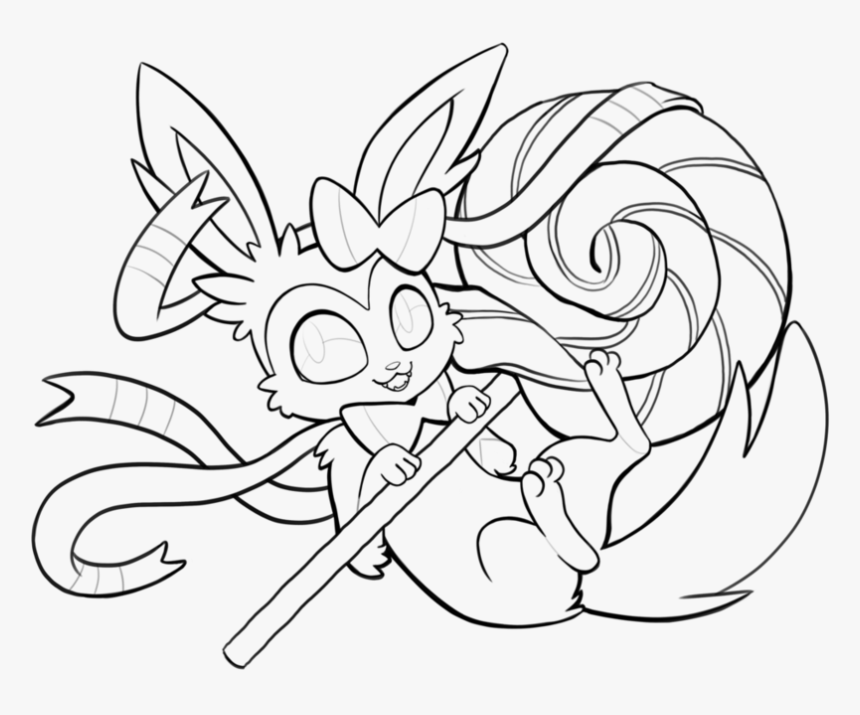 Pokemon Coloring Pages Sylveon - Eevee Evolution Pokemon Coloring Pages, HD Png Download, Free Download