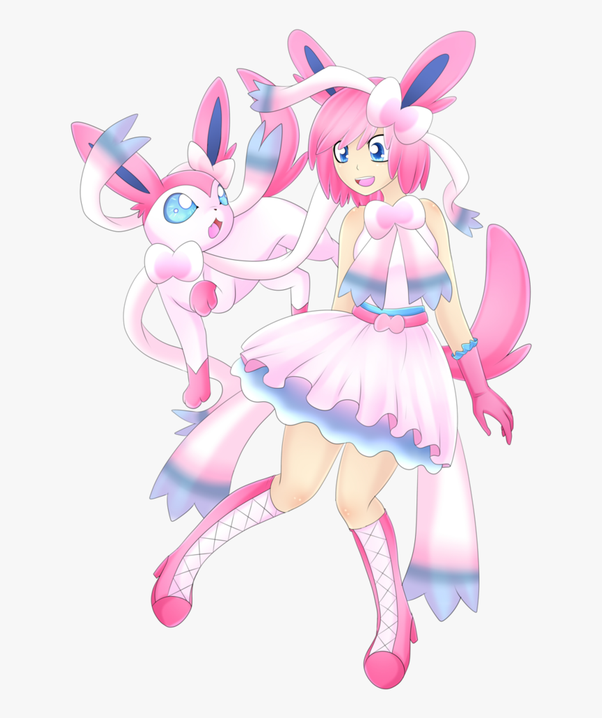 Gijinka Sylveon , Png Download - Cartoon, Transparent Png, Free Download