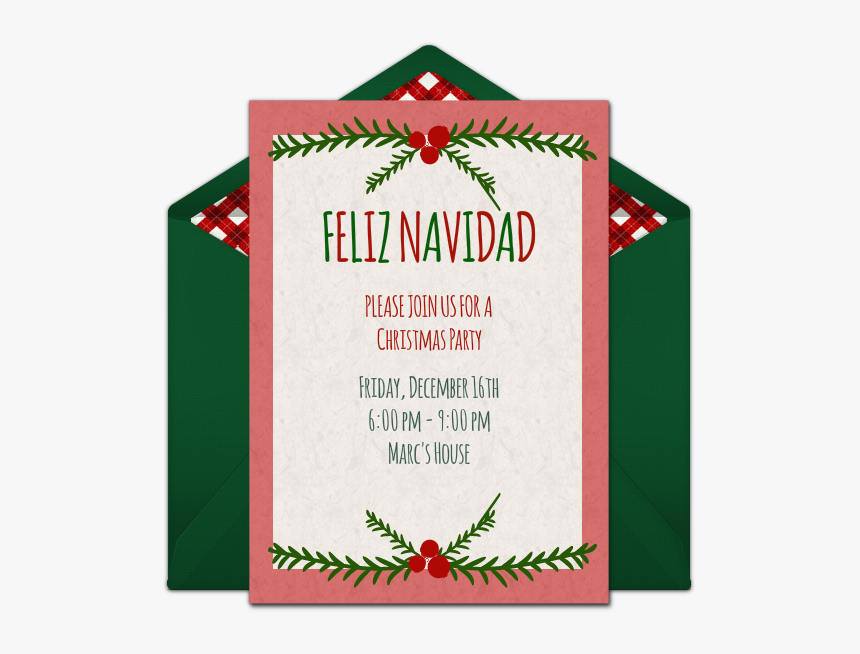 Feliz Navidad Invitations, HD Png Download, Free Download