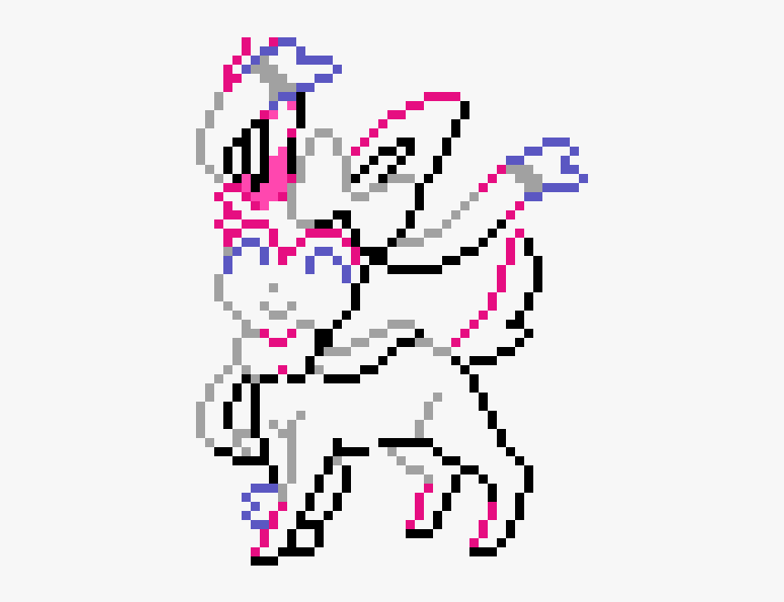 Pixel Art Pokemon Sylveon, HD Png Download, Free Download