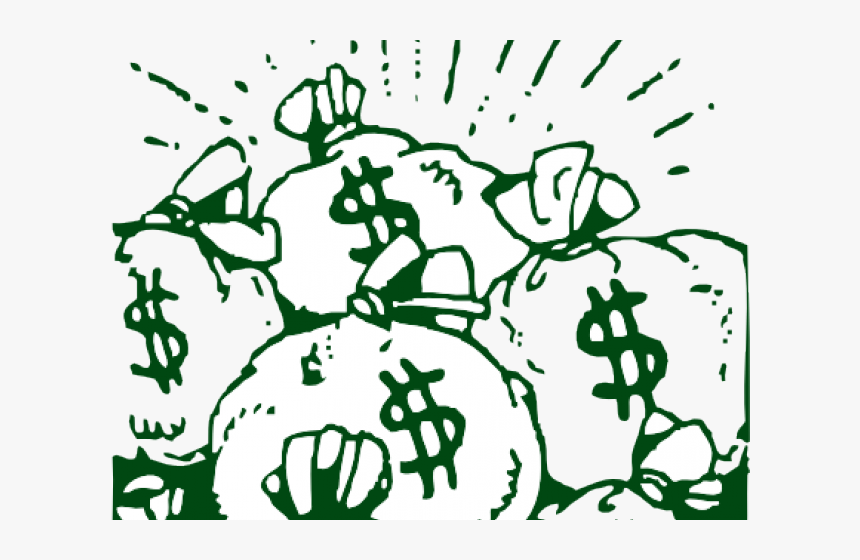 Cartoon Money Bags - Money Bags Clipart, HD Png Download, Free Download
