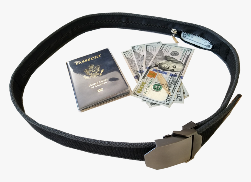 Travel Security Belt- Hidden Money Pouch - Belt Money Pouch, HD Png Download, Free Download