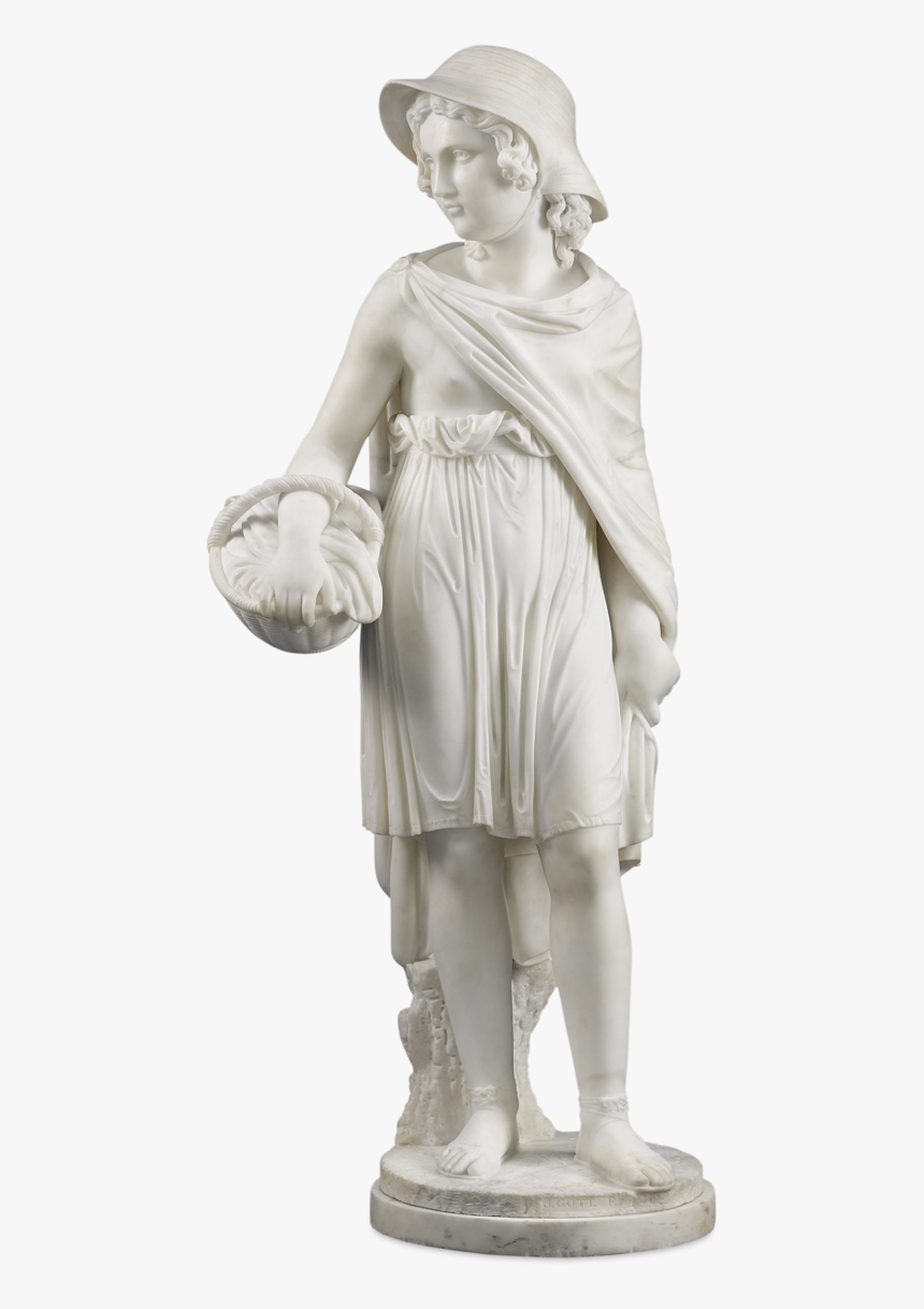 Little Red Riding Hood By Joseph Gott, Marble - Marble Sculpture Png, Transparent Png, Free Download