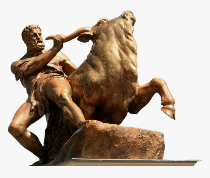 Heracles Fighting A Bull - Schwerin, HD Png Download, Free Download