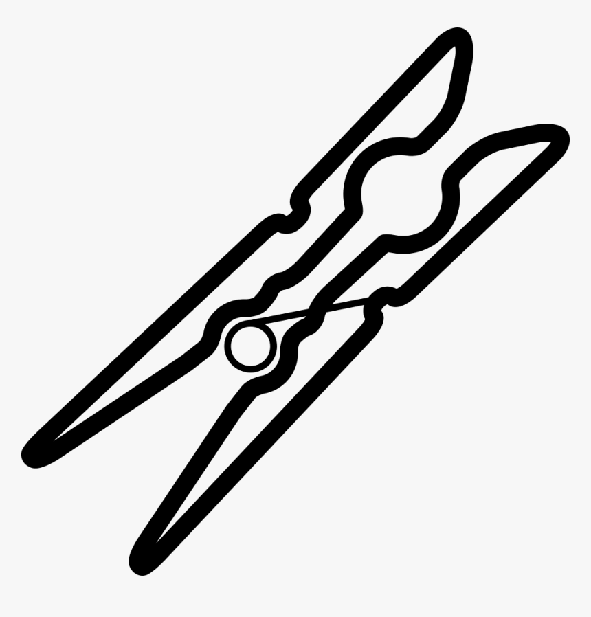 Clothespin - Black And White Clothespin, HD Png Download, Free Download