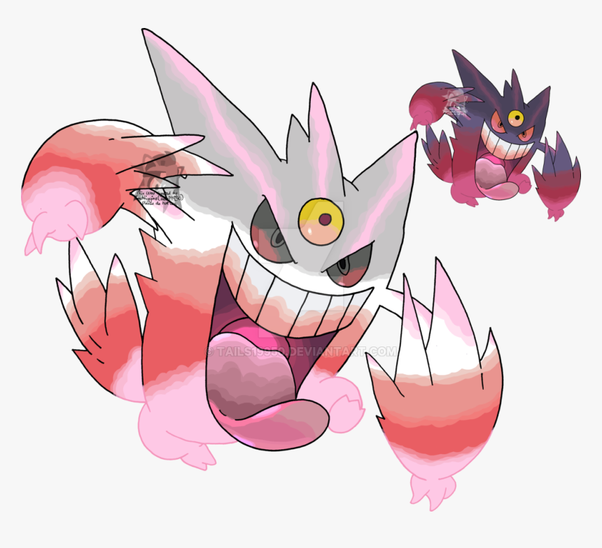 Creepy Shiny Mega Gengar , Png Download - Mega Gengar Shiny Png, Transparent Png, Free Download