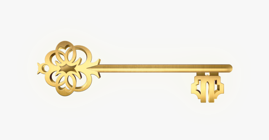 Gold Clip Art Transprent - Golden Key No Background, HD Png Download, Free Download