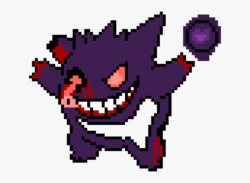 Gengar Pixel Art Png, Transparent Png, Free Download