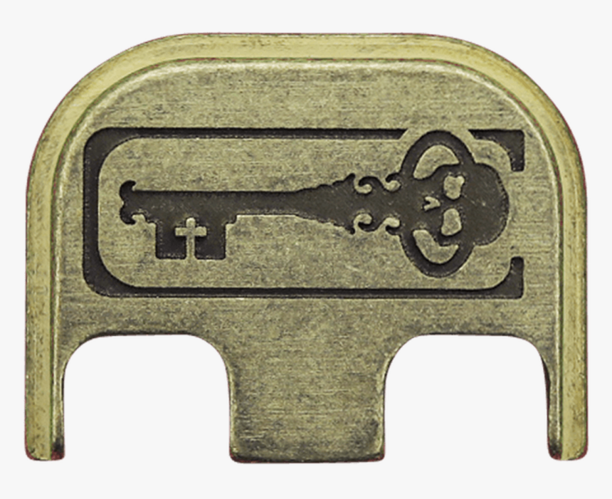 Skeleton Key Brass Rugged Finish Back Plate - Tool, HD Png Download, Free Download