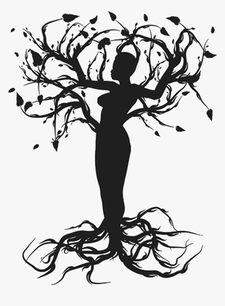 Black Woman Tree Of Life - Tree Of Life Woman, HD Png Download, Free Download