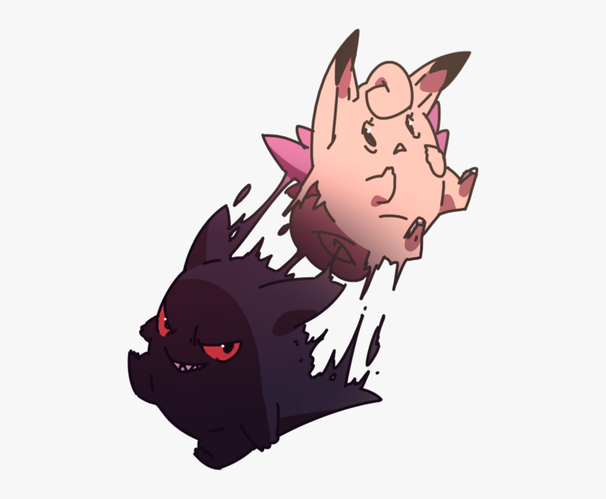 Clefairy Gengar Shadow, HD Png Download, Free Download