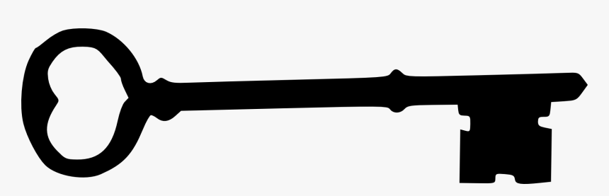 Skeleton Key Silhouette Png, Transparent Png, Free Download