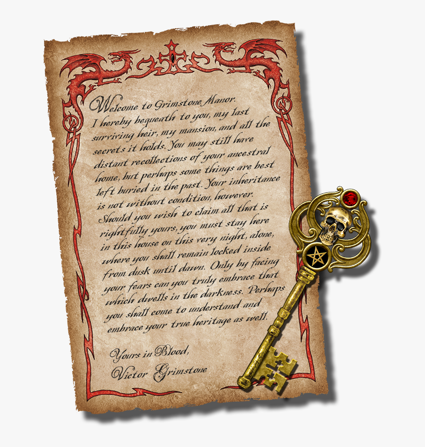 An Old Skeleton Key Unlocks The Entrance And The Front - Vellum, HD Png Download, Free Download