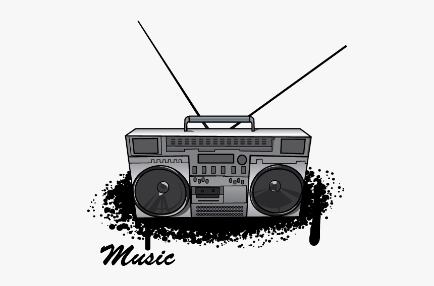 Drawing Boombox Clip Art - Purefunk Radio, HD Png Download, Free Download