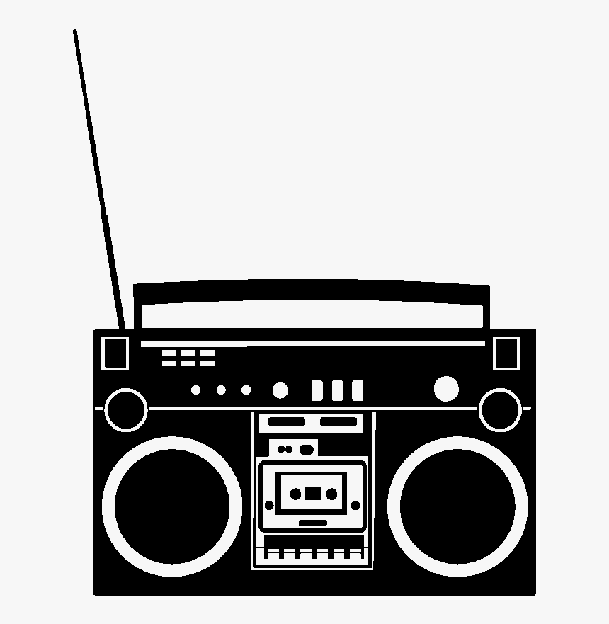 Wall Decal Breakdancing Radio Boombox Hip Hop - Radio De Hip Hop, HD Png Download, Free Download