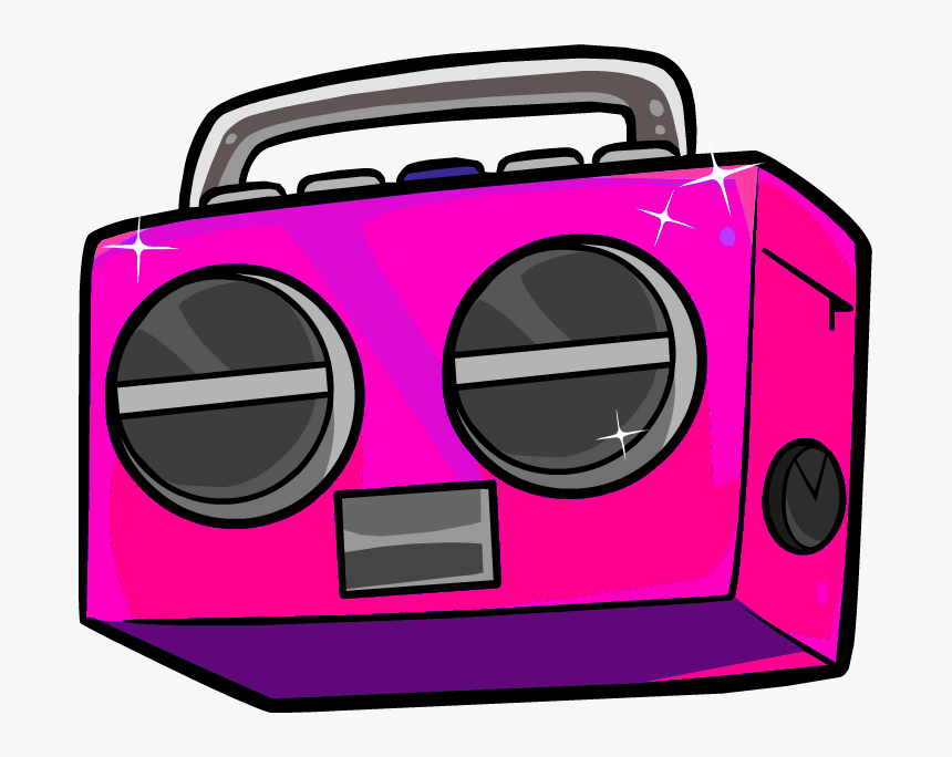 Sc S Radio Sbaby Stereo Scs - 90's Boombox Cartoon, HD Png Download, Free Download