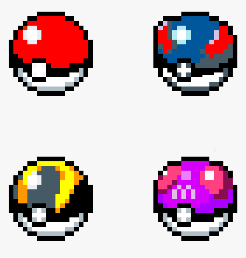 Pokeball Sprite Pixel Art