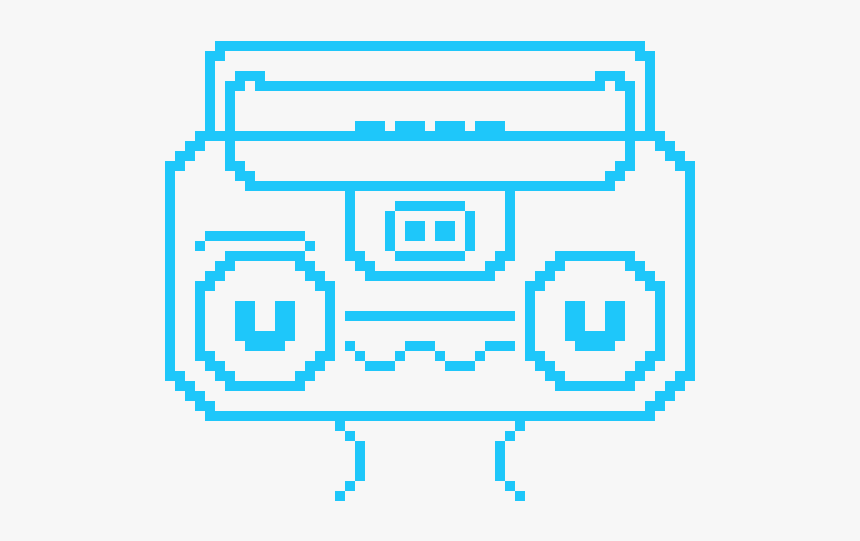 Boombox Pixel Png, Transparent Png, Free Download