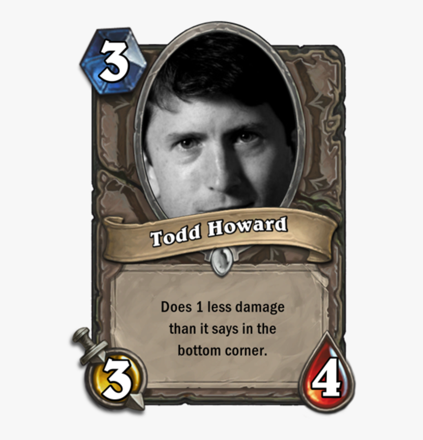 Todd Howard Hearthstone Card - Todd Howard, HD Png Download, Free Download