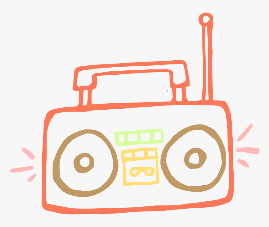 Boombox Linda Kim 01 - Boombox Clip Art, HD Png Download, Free Download