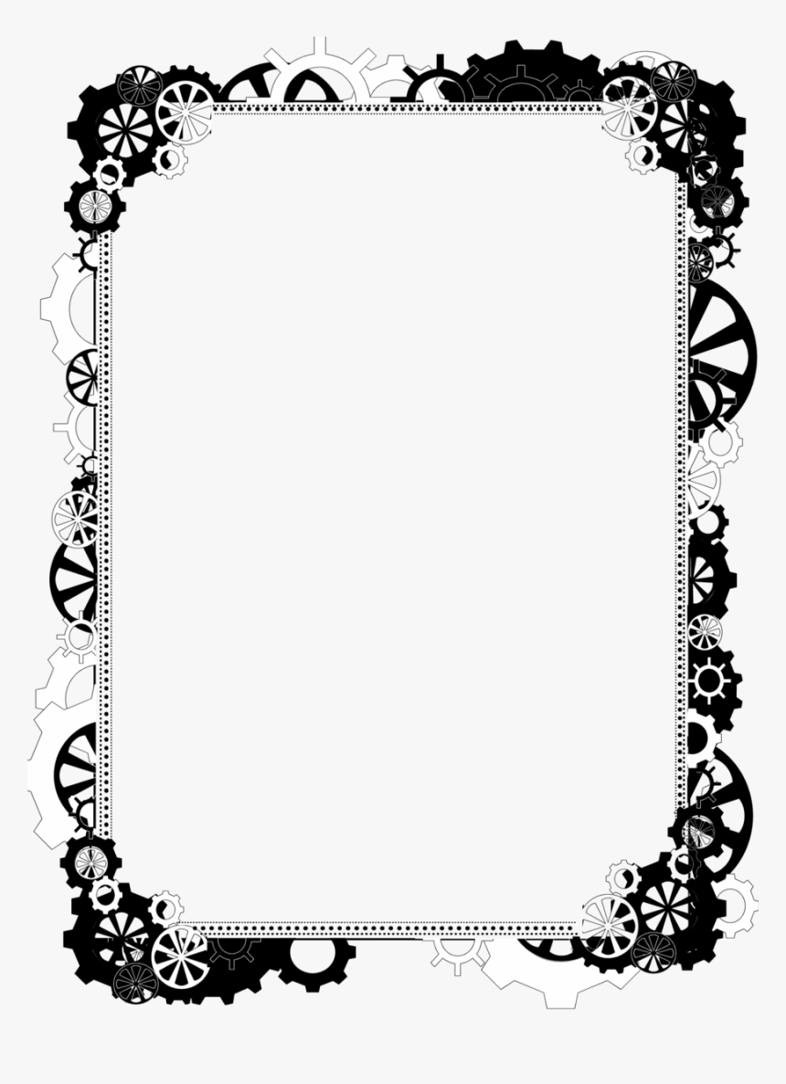 Bdr Png Steampunk Bling By Bnspyrd Art - Black And White Frame Png, Transparent Png, Free Download