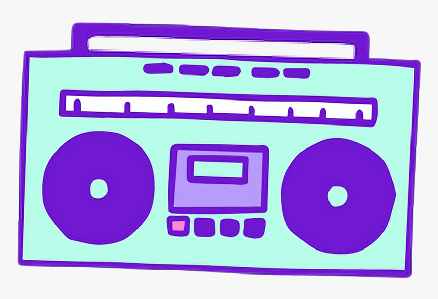 #radio #radyo #green #purple #yeşil #mor #cute #kawaii - Radio Kawaii, HD Png Download, Free Download