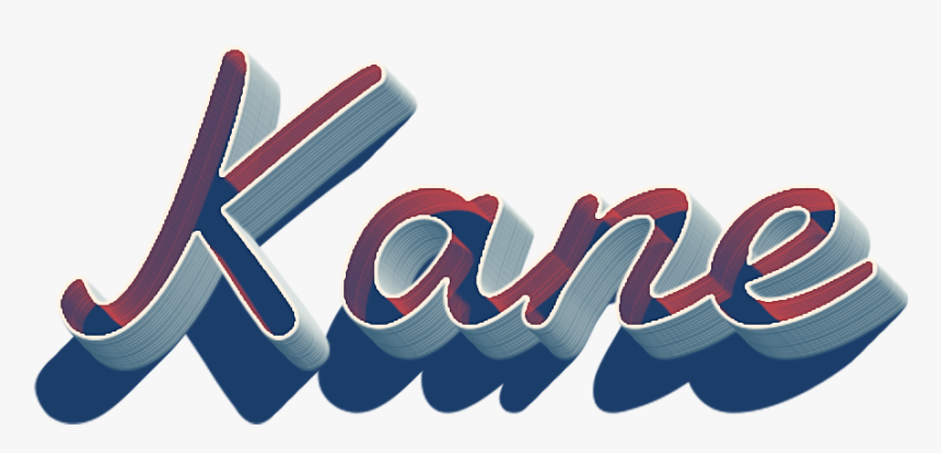 Kane 3d Letter Png Name - Graphic Design, Transparent Png, Free Download
