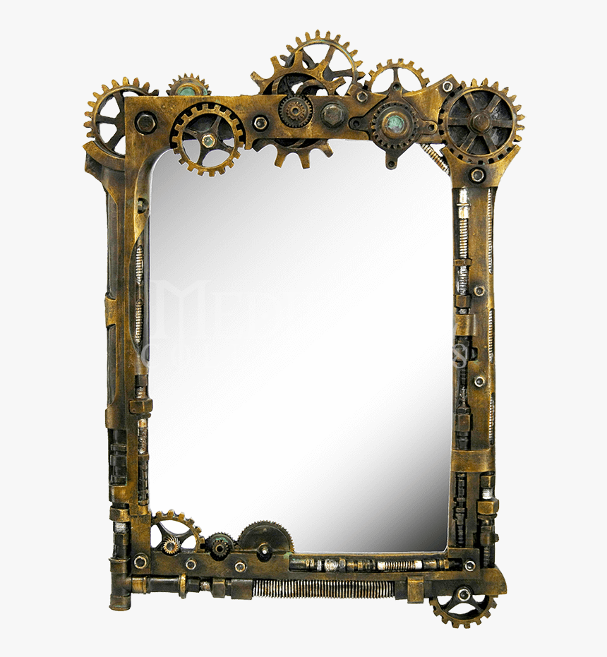 Steampunk Gear Wall Mirror - Steampunk Mirror, HD Png Download, Free Download