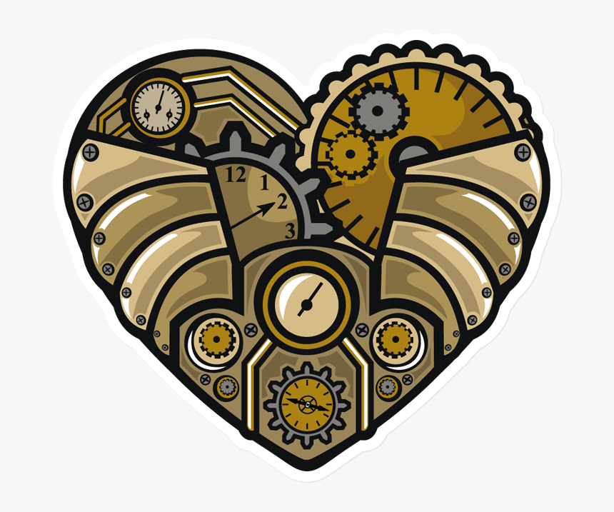 Steampunk Heart Png, Transparent Png, Free Download