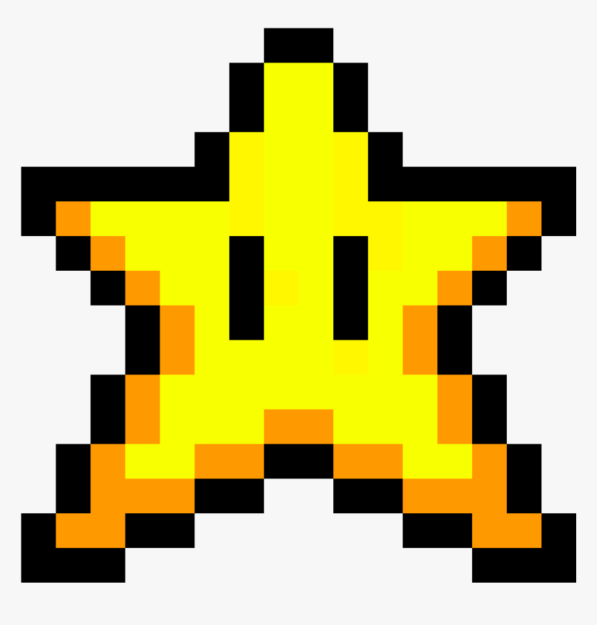 Pixel Star Png - Mario Star Pixel Art, Transparent Png, Free Download