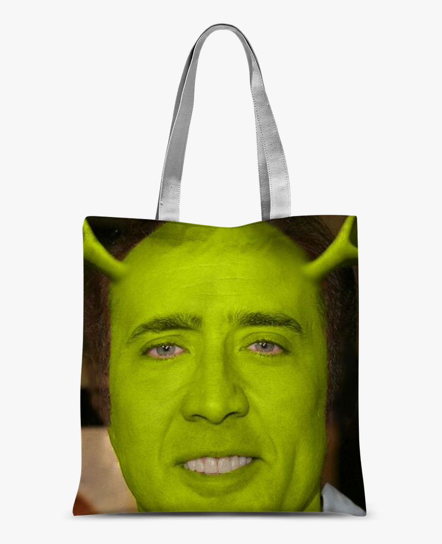 Nicolas Cage As Shrek ﻿classic Sublimation Tote Bag"
 - Nicolas Cage, HD Png Download, Free Download