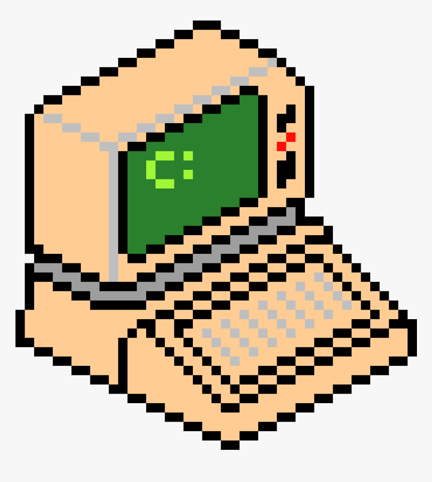 Pixel Art Computer Png Clipart , Png Download - Computer Pixel Art Png, Transparent Png, Free Download