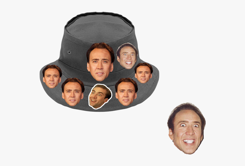 Nicholas Cage Bucket Hat, HD Png Download, Free Download