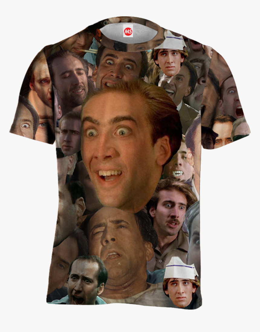 Cage Face Tee - Active Shirt, HD Png Download, Free Download