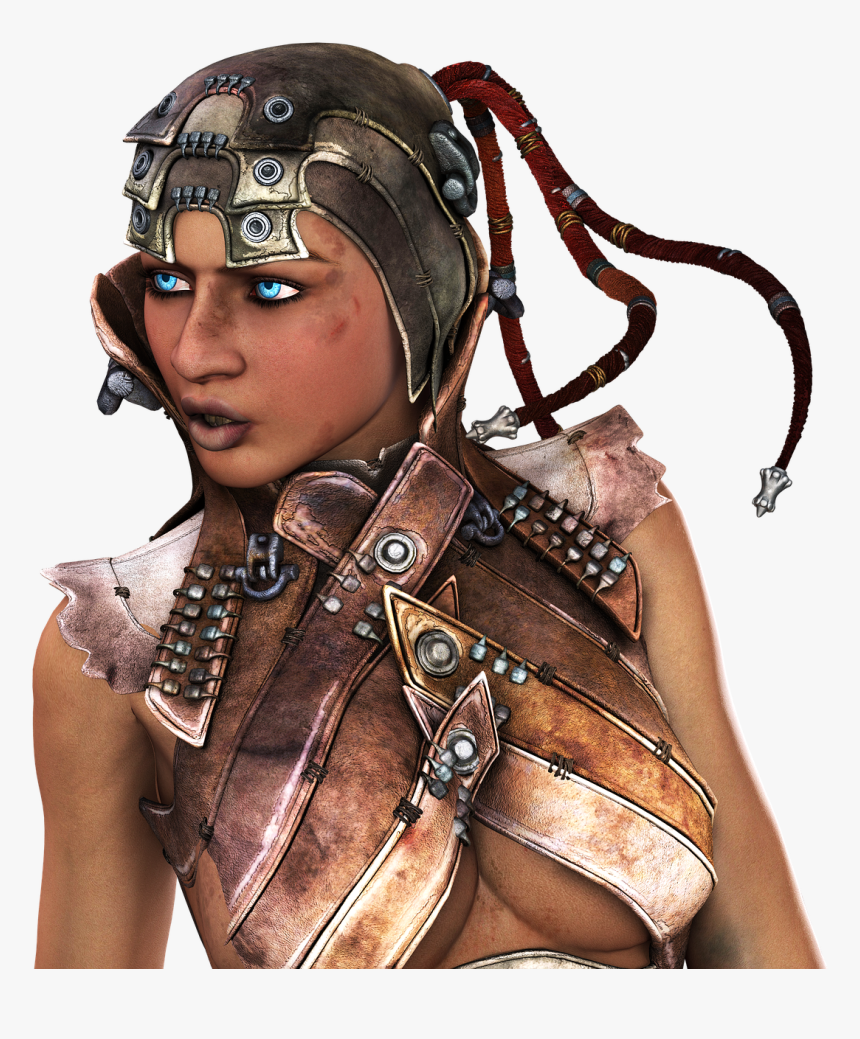 Woman, Steampunk, Cyberpunk, Retro-futurism, 3d, Png - Soldier, Transparent Png, Free Download