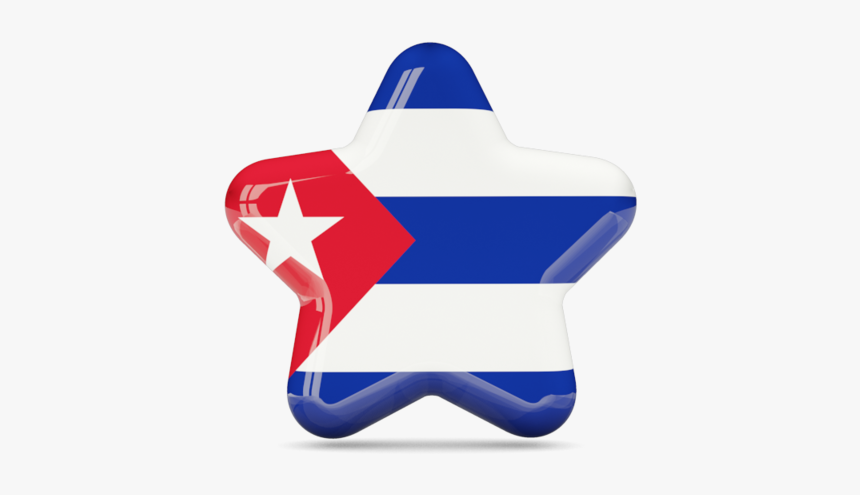 Download Flag Icon Of Cuba At Png Format - Cuba Flag In Star, Transparent Png, Free Download