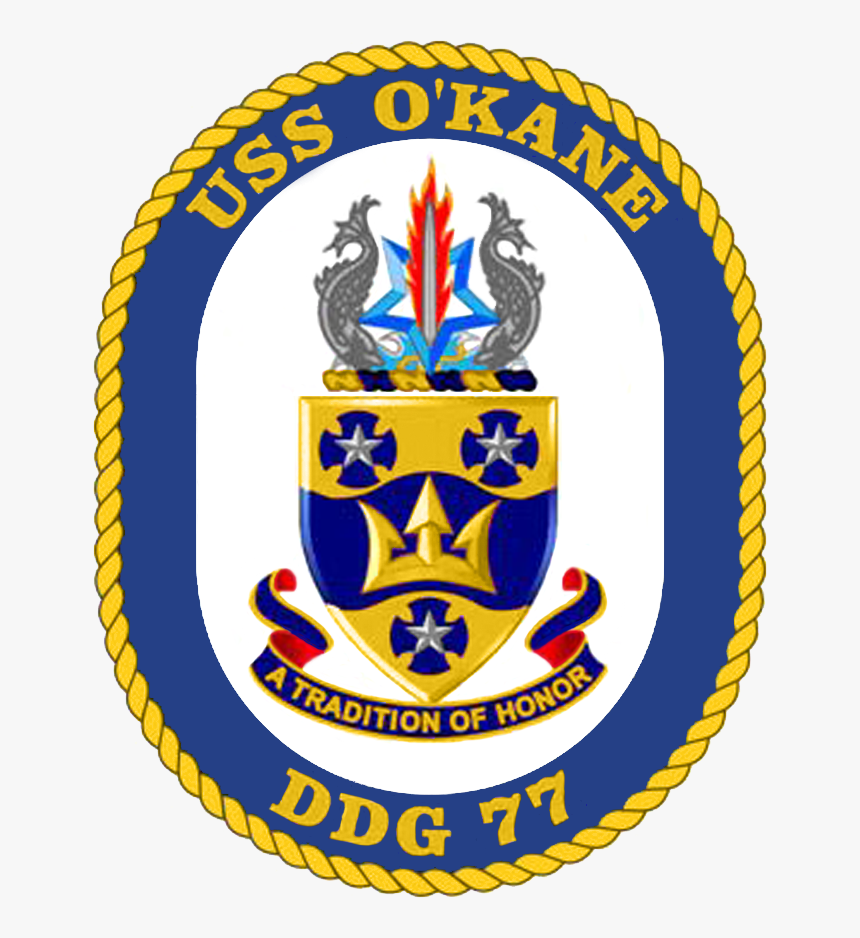 Uss O"kane Ddg-77 Crest - Uss Decatur Ddg 73 Crest, HD Png Download, Free Download