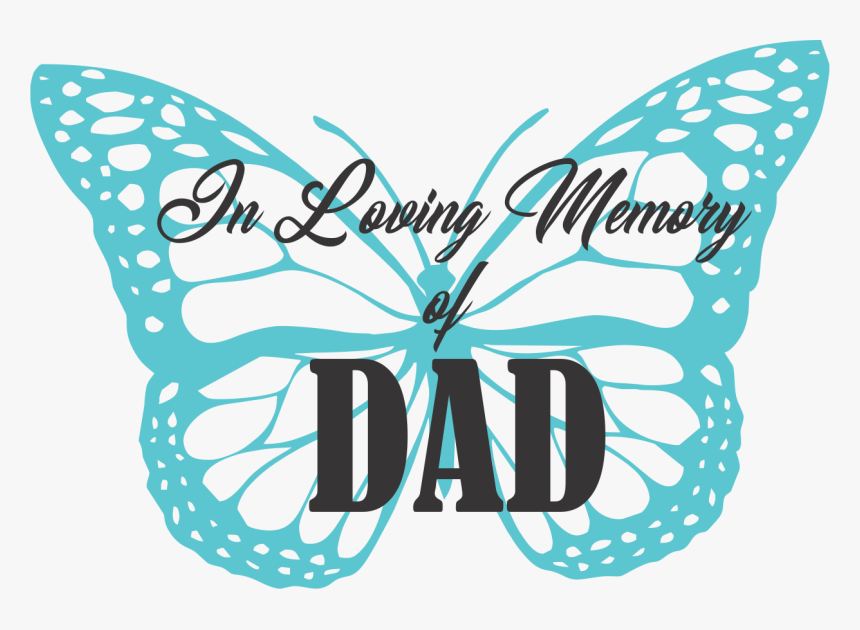 Transparent In Loving Memory Png - Butterfly Png Black And White, Png Download, Free Download