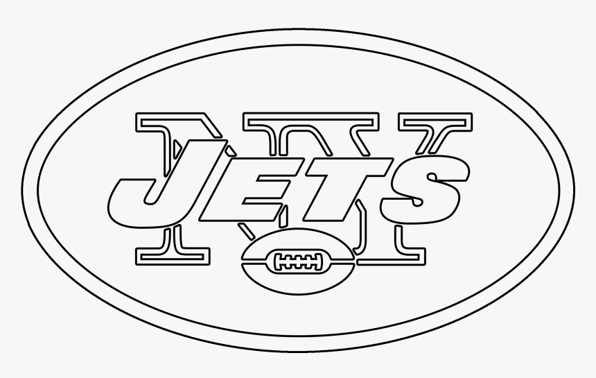 New York Giants Logo Png - New York Jets Logos Black And White, Transparent Png, Free Download