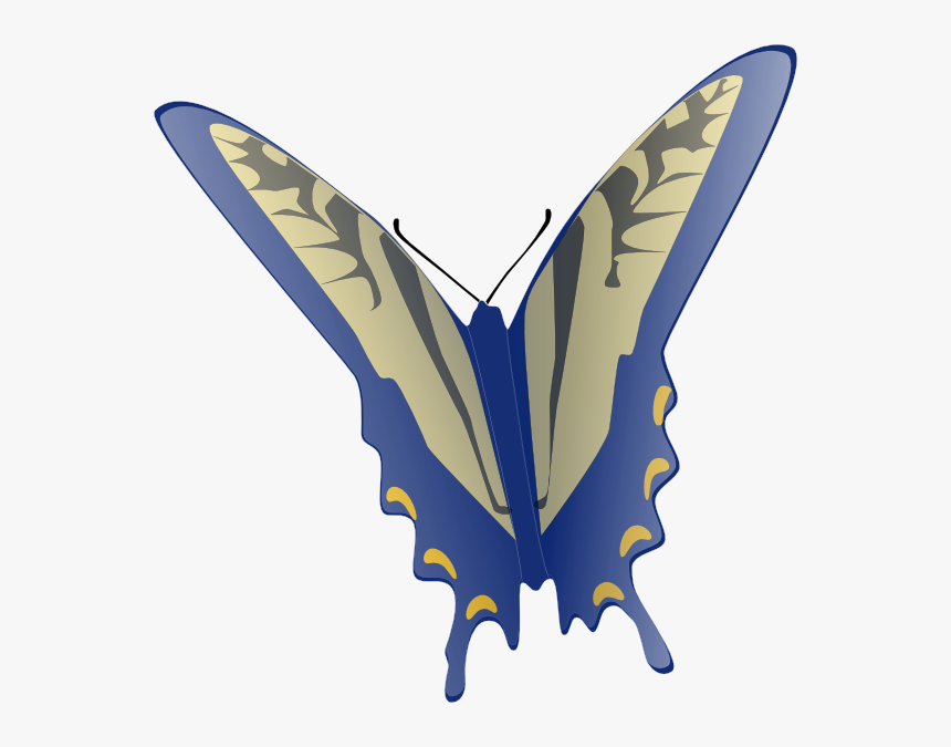 Blue And Gray Butterfly Svg Clip Arts - Gifs Animated Butterfly Flying, HD Png Download, Free Download