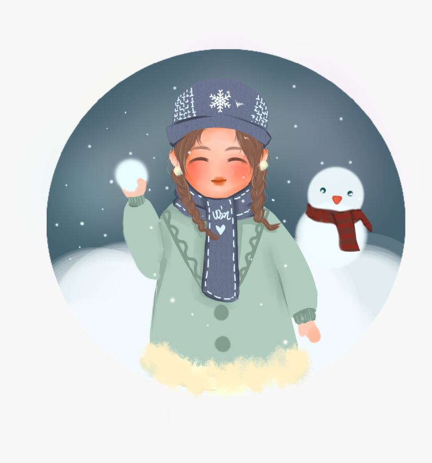 Winter Elements Snowball Fight Illustration Png And - Cartoon, Transparent Png, Free Download