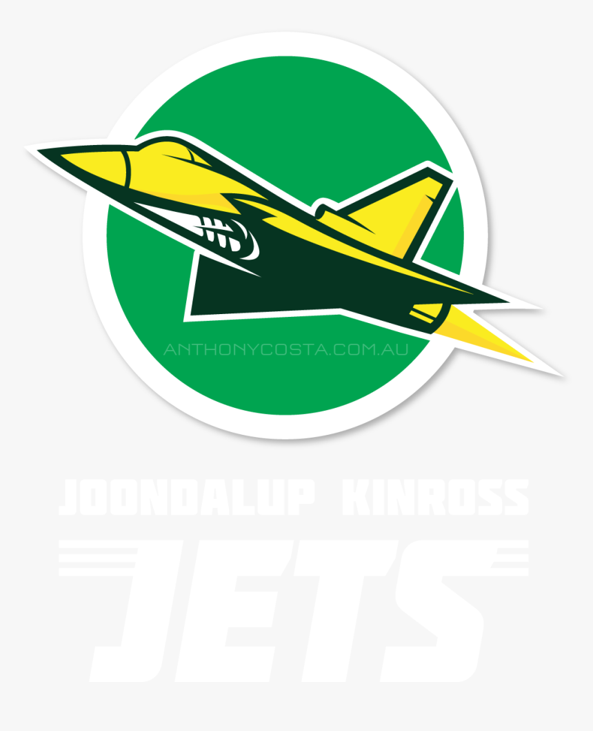 Joondalup Jets Afl Sports Logo Design - Logos And Uniforms Of The New York Jets, HD Png Download, Free Download