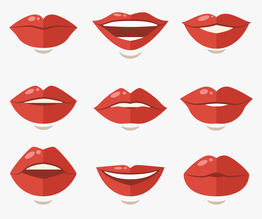 Lip Balm Mouth Clip Art Sexy Lips Vector Women - Smile Lips Vector Png, Transparent Png, Free Download